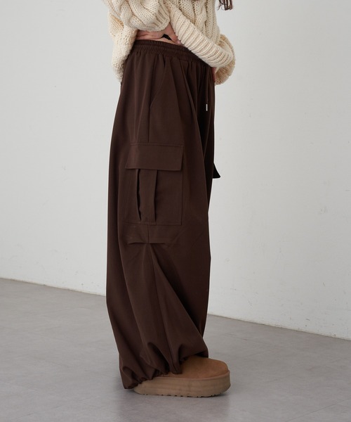 RAY CASSIN（レイカズン）の「バレルカーゴパンツ（その他パンツ・レディース・チャコールグレー/ブラウン系その他2/ブラウン・FREE）」の8枚目の写真