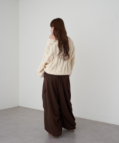 RAY CASSIN（レイカズン）の「バレルカーゴパンツ（その他パンツ・レディース・チャコールグレー/ブラウン系その他2/ブラウン・FREE）」の11枚目の写真