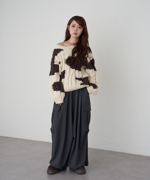 RAY CASSIN（レイカズン）の「バレルカーゴパンツ（その他パンツ・レディース・チャコールグレー/ブラウン系その他2/ブラウン・FREE）」の16枚目の写真