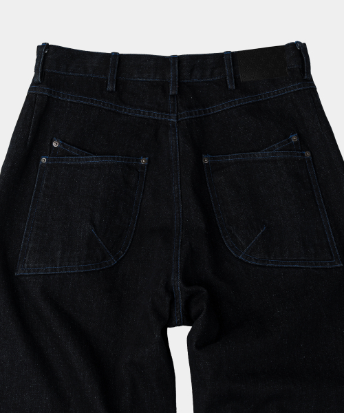 SLOWACID（スローアシッド）の「アウトシームカーブデニムパンツ [インディゴ]（デニムパンツ・レディース・その他・LARGE/SMALL/MEDIUM）」の3枚目の写真