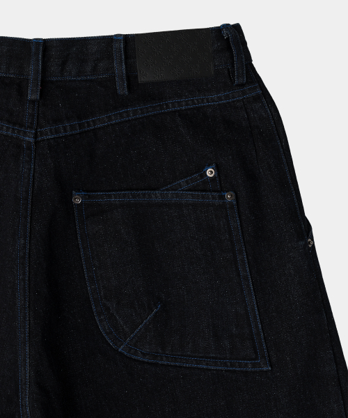 SLOWACID（スローアシッド）の「アウトシームカーブデニムパンツ [インディゴ]（デニムパンツ・レディース・その他・LARGE/SMALL/MEDIUM）」の4枚目の写真