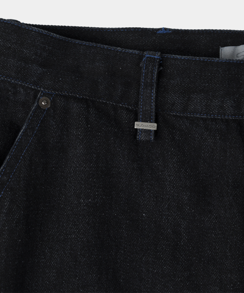 SLOWACID（スローアシッド）の「アウトシームカーブデニムパンツ [インディゴ]（デニムパンツ・レディース・その他・LARGE/SMALL/MEDIUM）」の5枚目の写真