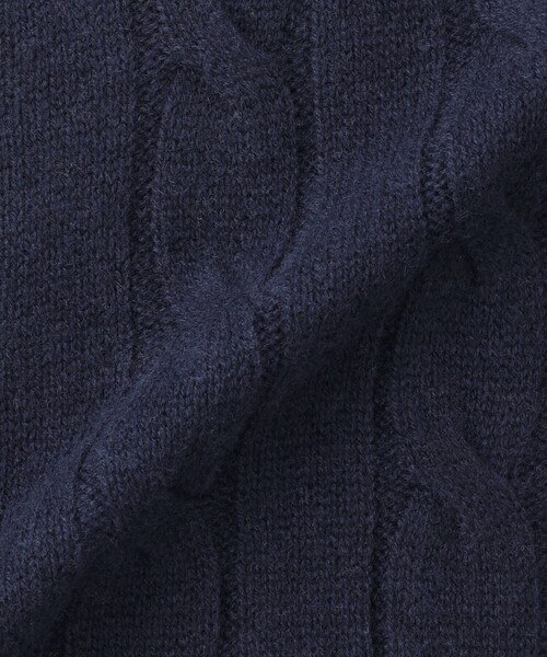 MACKINTOSH PHILOSOPHY(マッキントッシュ フィロソフィー)の「GREY LABEL ウールカシミヤケーブルニット(ニット/セーター・レディース・グリーン/レッド系その他/ダークネイビー/ピンク/チャコールグレー・2/6)」の11枚目の写真