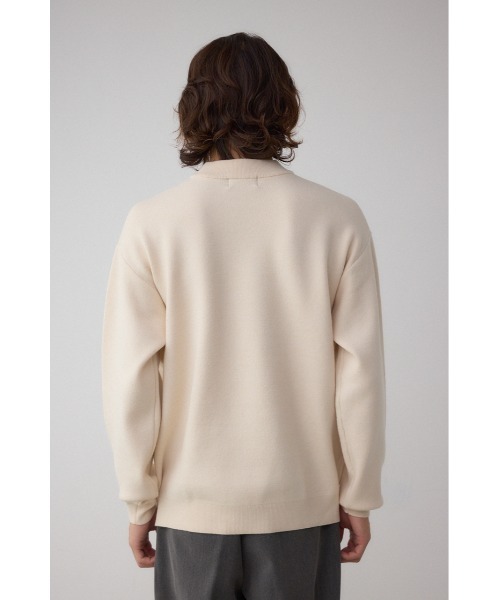 AZUL by moussy（アズールバイマウジー）の「スムースニットモックネックトップス（ニット/セーター・メンズ・ダークネイビー/アイボリー/ブラック/グレー・SMALL/MEDIUM/LARGE）」の22枚目の写真