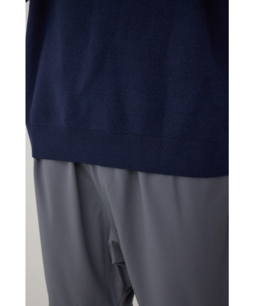 AZUL by moussy（アズールバイマウジー）の「スムースニットモックネックトップス（ニット/セーター・メンズ・ダークネイビー/アイボリー/ブラック/グレー・SMALL/MEDIUM/LARGE）」の16枚目の写真