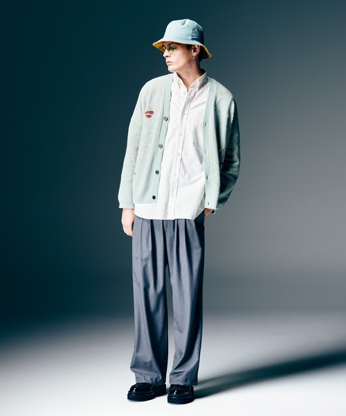 glamb（グラム）の「Hand Beaded Cardigan / ハンドビーデッドカーディガン（カーディガン/ボレロ・メンズ・ミント/パープル/ブラック・S/M/L）」の11枚目の写真