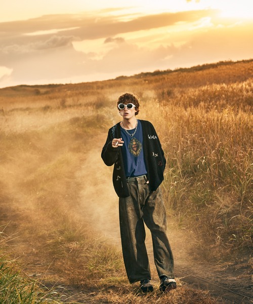 glamb（グラム）の「Hand Beaded Cardigan / ハンドビーデッドカーディガン（カーディガン/ボレロ・メンズ・ミント/パープル/ブラック・S/M/L）」の16枚目の写真