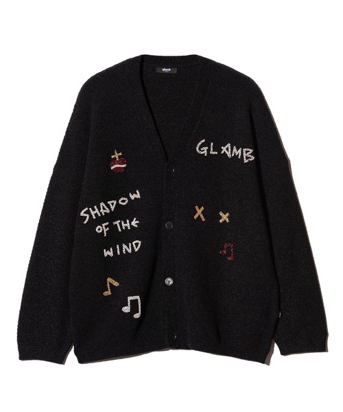 glamb（グラム）の「Hand Beaded Cardigan / ハンドビーデッドカーディガン（カーディガン/ボレロ・メンズ・ミント/パープル/ブラック・S/M/L）」の4枚目の写真