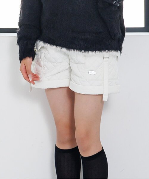 algy(アルジー)の「あったかキルトカーゴショーパン(その他パンツ・キッズ・ブラック/カーキ/オフホワイト・XX-SMALL/X-SMALL/SMALL/MEDIUM)」の1枚目の写真