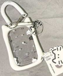 Mayree（メイリー）の「【urge select】《推し活》ねこデザイン パスケース【ICカード/トレカケース】(チャーム付き)（パスケース）」