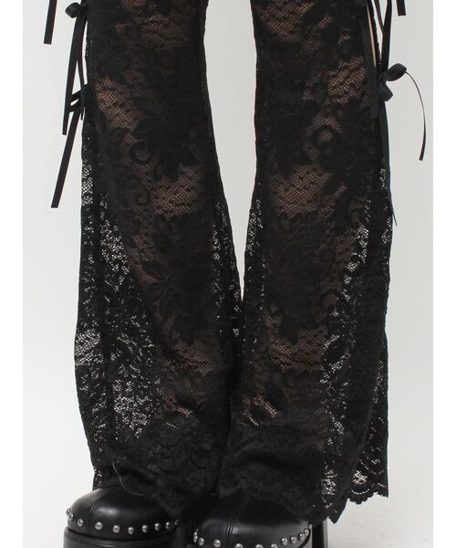 EVRIS（エヴリス）の「レースリボンフレアレギンス（その他パンツ・レディース・ホワイト/ブラック・SMALL/MEDIUM）」の20枚目の写真