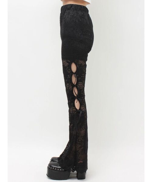 EVRIS（エヴリス）の「レースリボンフレアレギンス（その他パンツ・レディース・ホワイト/ブラック・SMALL/MEDIUM）」の18枚目の写真