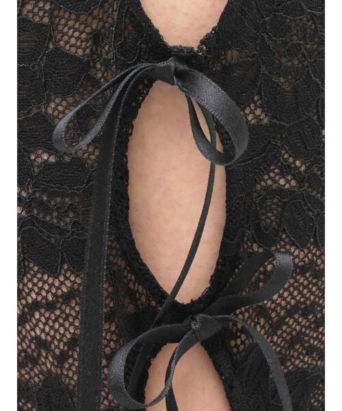 EVRIS（エヴリス）の「レースリボンフレアレギンス（その他パンツ・レディース・ホワイト/ブラック・SMALL/MEDIUM）」の14枚目の写真