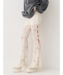 EVRIS | レースリボンフレアレギンス(その他パンツ)