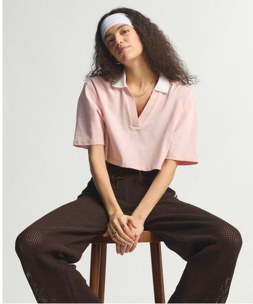 adidas(アディダス)の「adidas KNITTED CROCHET FIREBIRD TRACKPANTS / アディダス ニット クロッシュ ファイヤーバード トラックパンツ(その他パンツ・レディース・ブラウン・M/S/L)」の13枚目の写真