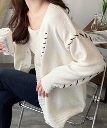 Amulet（アミュレット）の「ゆるっと羽織ってこなれ感をプラス◎デイリーに最適♪ ルーズフィットニットカーディガン（カーディガン/ボレロ・レディース）」