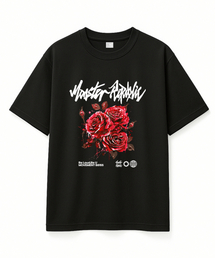 プロゼンローズレッドTシャツブラック_B8155