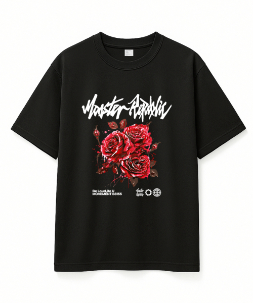 MONSTER REPUBLIC（モンスターリパブリック）の「プロゼンローズレッドTシャツブラック_B8155（Tシャツ/カットソー・レディース・その他・X-LARGE/SMALL/MEDIUM/LARGE）」の6枚目の写真