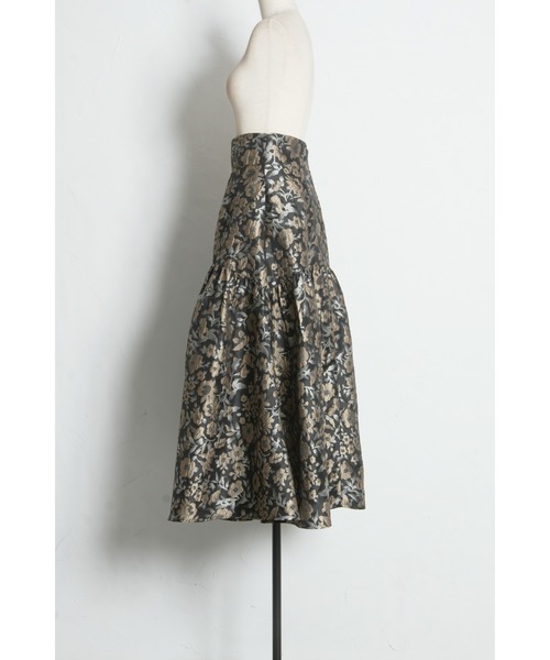 &. NOSTALGIA(アンドドットノスタルジア)の「フラワージャガードスカート(スカート・レディース・ゴールド/ブルー・M)」の16枚目の写真