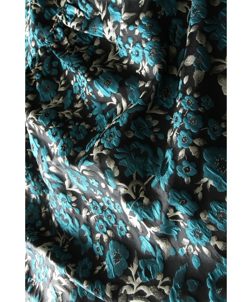 &. NOSTALGIA(アンドドットノスタルジア)の「フラワージャガードスカート(スカート・レディース・ゴールド/ブルー・M)」の3枚目の写真