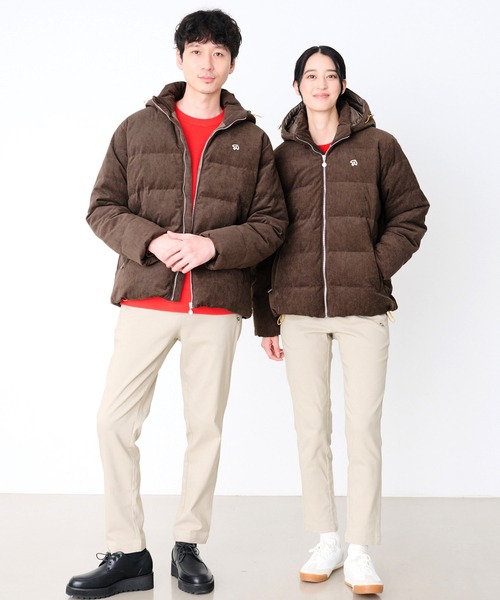 Arnold Palmer（アーノルドパーマー）の「2WAY シェア コーデュロイ ダウンジャケット（ダウンジャケット/コート・レディース・ブラック/ライトベージュ/サックスブルー/ブラウン・XS/S/M/L/LL）」の16枚目の写真