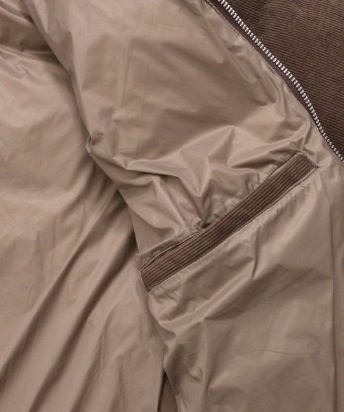 Arnold Palmer（アーノルドパーマー）の「2WAY シェア コーデュロイ ダウンジャケット（ダウンジャケット/コート・レディース・ブラック/ライトベージュ/サックスブルー/ブラウン・XS/S/M/L/LL）」の12枚目の写真