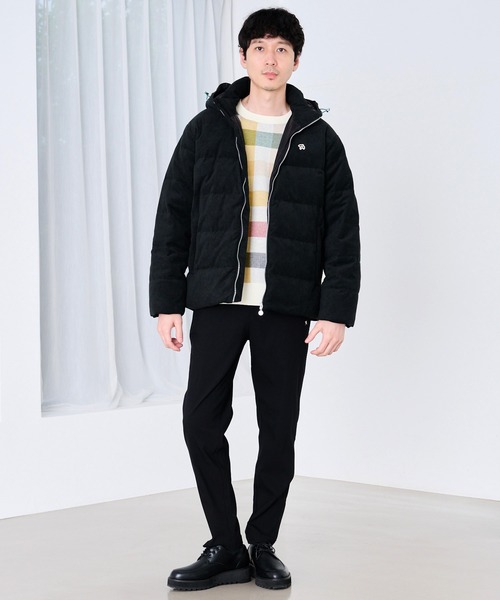 Arnold Palmer（アーノルドパーマー）の「2WAY シェア コーデュロイ ダウンジャケット（ダウンジャケット/コート・レディース・ブラック/ライトベージュ/サックスブルー/ブラウン・XS/S/M/L/LL）」の19枚目の写真