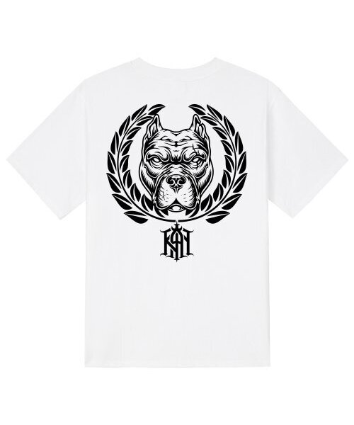 KAN6312(カン6312)の「KTW0195 フィットブル 半袖Tシャツ ホワイト(Tシャツ/カットソー・メンズ・その他・LARGE/MEDIUM/X-LARGE)」の1枚目の写真
