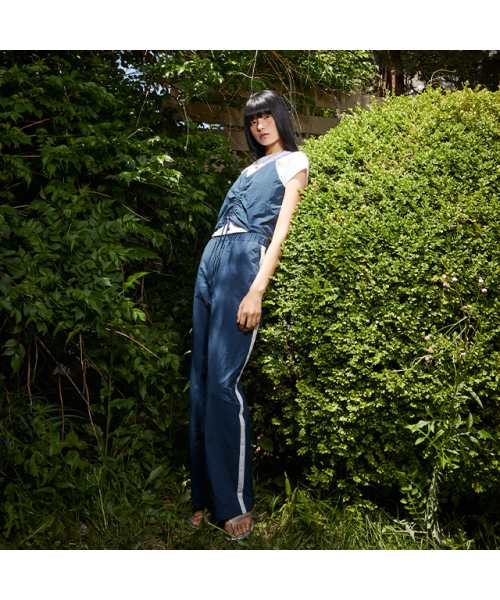 PLASTIC ISLAND(プラスティックアイランド)の「配色テープパンツ PQ2WP661(その他パンツ・レディース・ネイビー・MEDIUM/SMALL)」の4枚目の写真
