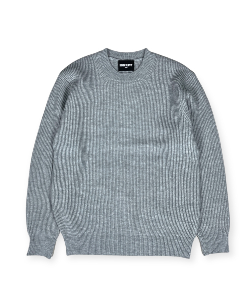 BORN SLIPPY（ボーンスリッピー）の「Soft Hachi Cushion Round Knit (Gray)（ニット/セーター・メンズ・その他・FREE）」の3枚目の写真