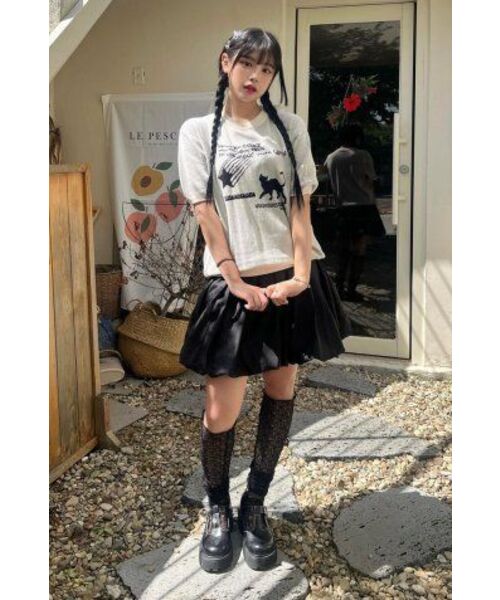 VENHIT（ベンヒット）の「星と猫ジャカードニットハーフT[アイボリー]（ニット/セーター・レディース・アイボリー・LARGE/MEDIUM/X-LARGE）」の8枚目の写真