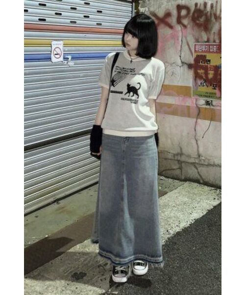 VENHIT（ベンヒット）の「星と猫ジャカードニットハーフT[アイボリー]（ニット/セーター・レディース・アイボリー・LARGE/MEDIUM/X-LARGE）」の9枚目の写真