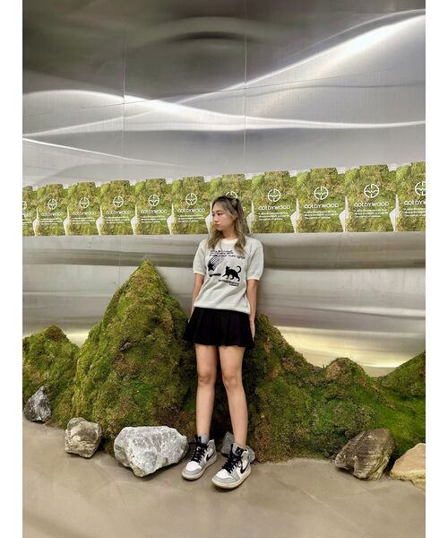 VENHIT（ベンヒット）の「星と猫ジャカードニットハーフT[アイボリー]（ニット/セーター・レディース・アイボリー・LARGE/MEDIUM/X-LARGE）」の10枚目の写真