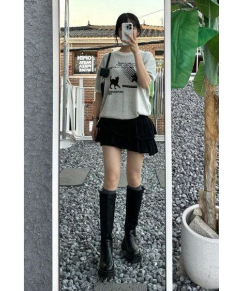 VENHIT（ベンヒット）の「星と猫ジャカードニットハーフT[アイボリー]（ニット/セーター・レディース・アイボリー・LARGE/MEDIUM/X-LARGE）」の14枚目の写真