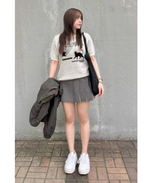 VENHIT（ベンヒット）の「星と猫ジャカードニットハーフT[アイボリー]（ニット/セーター・レディース・アイボリー・LARGE/MEDIUM/X-LARGE）」の17枚目の写真