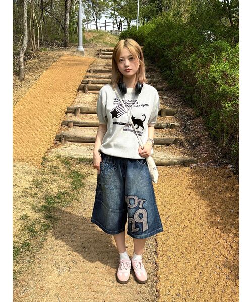VENHIT（ベンヒット）の「星と猫ジャカードニットハーフT[アイボリー]（ニット/セーター・レディース・アイボリー・LARGE/MEDIUM/X-LARGE）」の20枚目の写真