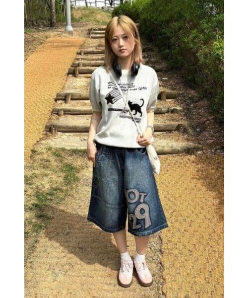 VENHIT（ベンヒット）の「星と猫ジャカードニットハーフT[アイボリー]（ニット/セーター・レディース・アイボリー・LARGE/MEDIUM/X-LARGE）」の21枚目の写真