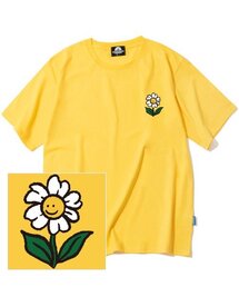 SINGLE FLOWER LOGO Tシャツ - イエロー