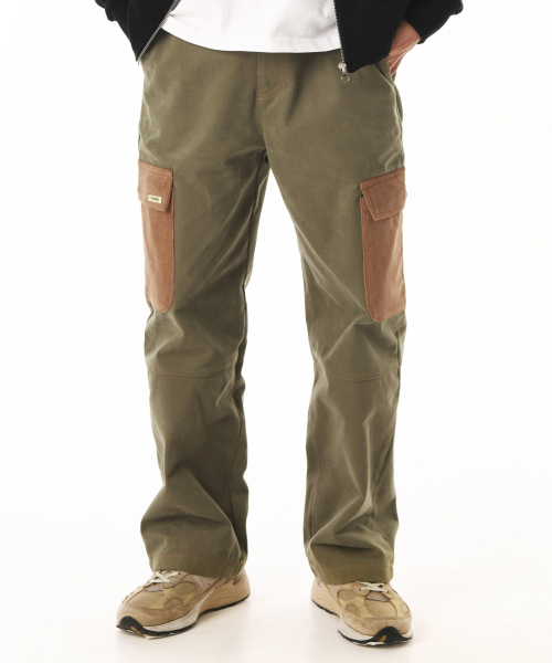 PIECEMAKER(ピースメーカー)の「CORDUROY POINT COTTON WORK PANTS (KHAKI)(その他パンツ・レディース・その他・MEDIUM/LARGE)」の1枚目の写真