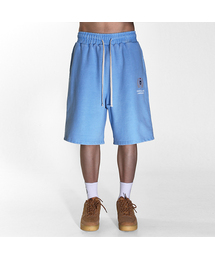 (American Casual Campaign) 700g ピグメントバミューダハーフパンツ (ベイビーブルー)