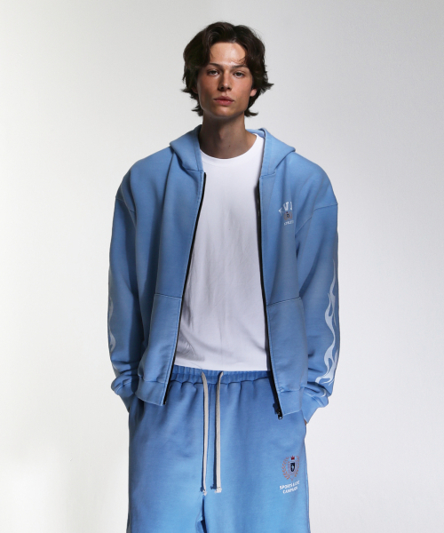 RVD(アールブイディー)の「(American Casual Campaign) 700g ピグメントバミューダハーフパンツ (ベイビーブルー)(その他パンツ・メンズ・その他・LARGE/X-LARGE)」の4枚目の写真