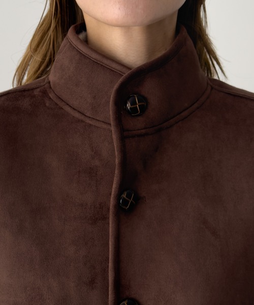 CANAL JEAN（キャナルジーン）の「diggity　リバーシブルムートンベスト（ベスト・レディース・ブラウン/クリーム・ONE SIZE）」の17枚目の写真