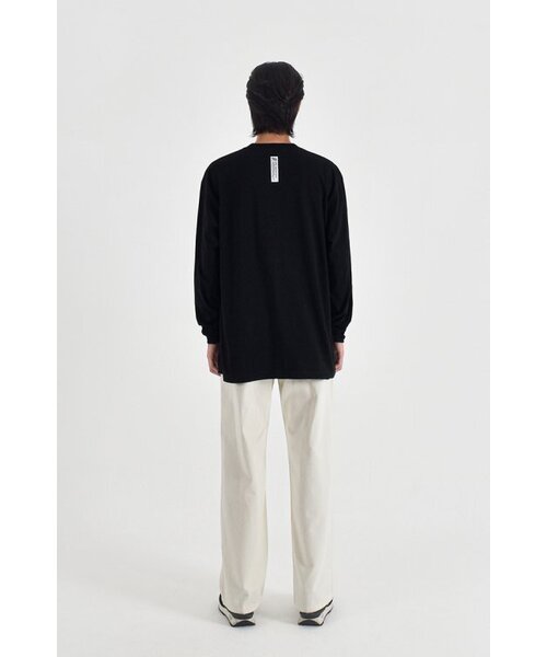 APOSTROPHE COMMA(アポストロフィコンマ)の「センターサークルロゴ長袖Tシャツ(ブラック-グレー)(Tシャツ/カットソー・レディース・その他・MEDIUM/SMALL/X-LARGE/LARGE)」の6枚目の写真