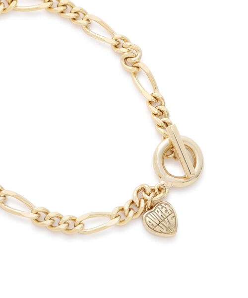 AVIREX（アヴィレックス）の「HEART CHARM BRESS（GOLD) by J.H.M CO.,LTD.（ブレスレット・レディース・ゴールド・F）」の12枚目の写真