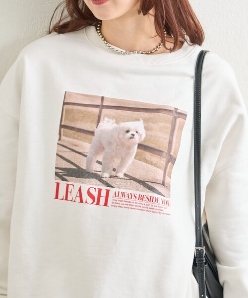 mystic(ミスティック)の「プリントスウェット(Tシャツ/カットソー・レディース・オフホワイト/グレー・FREE)」の7枚目の写真