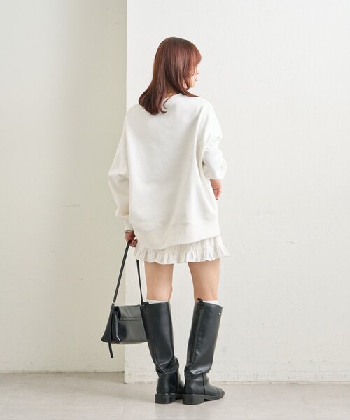 mystic(ミスティック)の「プリントスウェット(Tシャツ/カットソー・レディース・オフホワイト/グレー・FREE)」の12枚目の写真