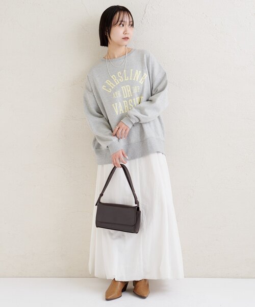 mystic(ミスティック)の「プリントスウェット(Tシャツ/カットソー・レディース・オフホワイト/グレー・FREE)」の19枚目の写真