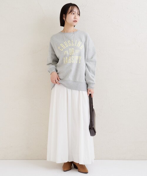 mystic(ミスティック)の「プリントスウェット(Tシャツ/カットソー・レディース・オフホワイト/グレー・FREE)」の21枚目の写真