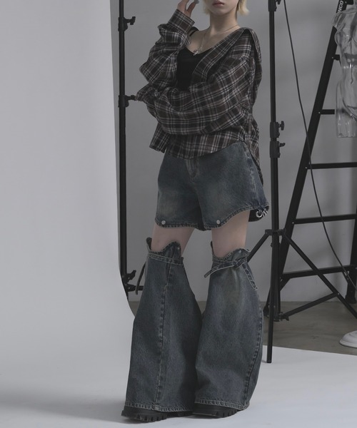 17HR(セブンティーンアワーズ)の「マルチウェイセパレートデニム(デニムパンツ・レディース・グレー/ブルー・SMALL/MEDIUM)」の10枚目の写真