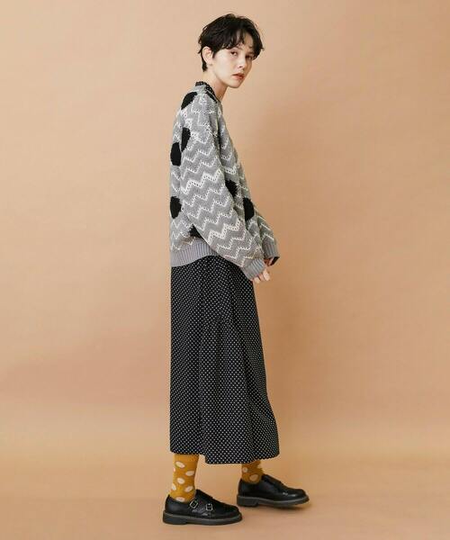 FRAPBOIS（フラボア）の「ウェーブドット プルオーバー（ニット/セーター・レディース・カーキ/グレー・2/1）」の18枚目の写真